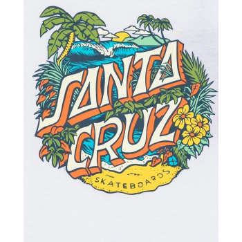 SANTA CRUZ YOUTH ALOHA DOT FRONT T-SHIRT