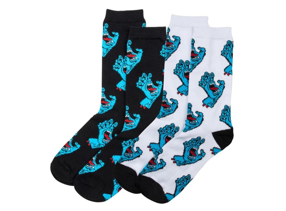 SANTA CRUZ YOUTH MULTI HAND SOCK 2 PACK