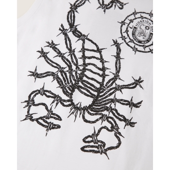 SCORPION BAY BARBED WIRE SLEVELESS WHITE