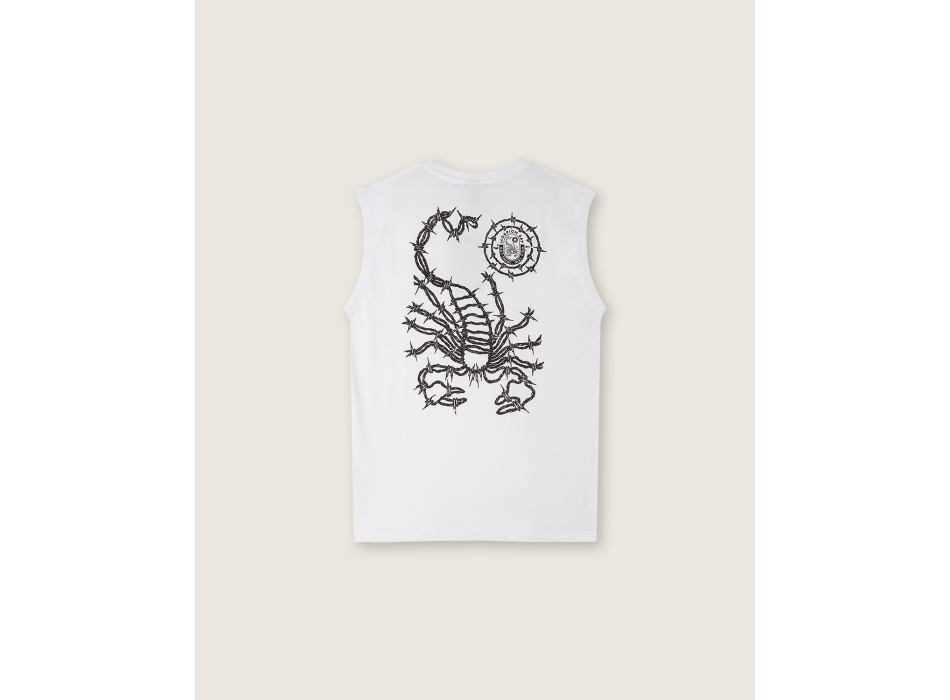 SCORPION BAY BARBED WIRE SLEVELESS WHITE