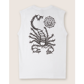 SCORPION BAY BARBED WIRE SLEVELESS WHITE