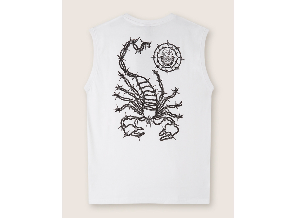 SCORPION BAY BARBED WIRE SLEVELESS WHITE
