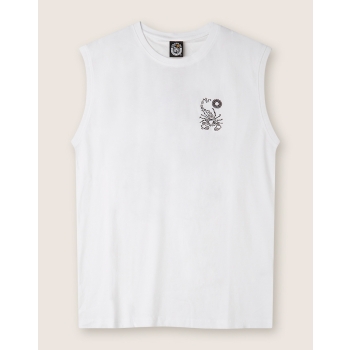 SCORPION BAY BARBED WIRE SLEVELESS WHITE