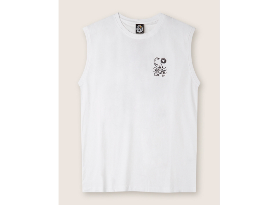 SCORPION BAY BARBED WIRE SLEVELESS WHITE