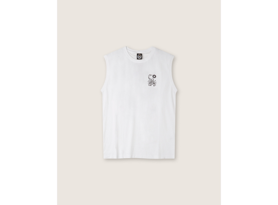 SCORPION BAY BARBED WIRE SLEVELESS WHITE