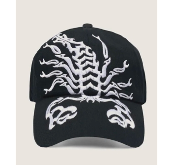 SCORPION BAY BASEBALL HAT ICONIC IRON BLACK