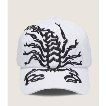 SCORPION BAY BASEBALL HAT ICONIC IRON WHITE