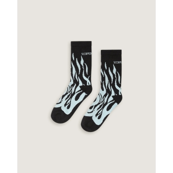 SCORPION BAY DEAD FLAMES MID CUT JACQUARD SOCKS