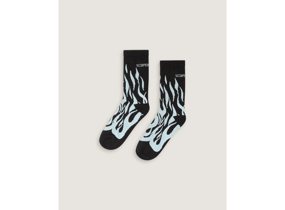 SCORPION BAY DEAD FLAMES MID CUT JACQUARD SOCKS