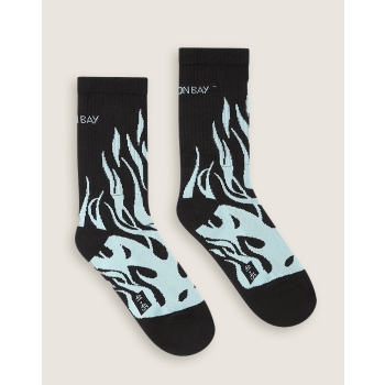 SCORPION BAY DEAD FLAMES MID CUT JACQUARD SOCKS