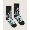 SCORPION BAY DEAD FLAMES MID CUT JACQUARD SOCKS