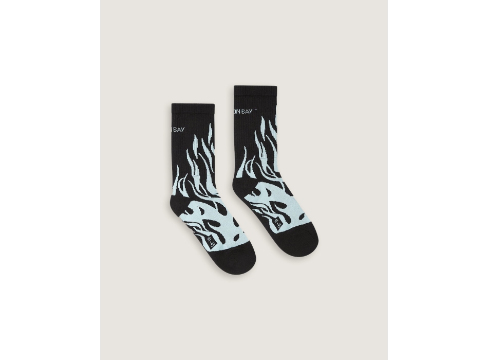 SCORPION BAY DEAD FLAMES MID CUT JACQUARD SOCKS