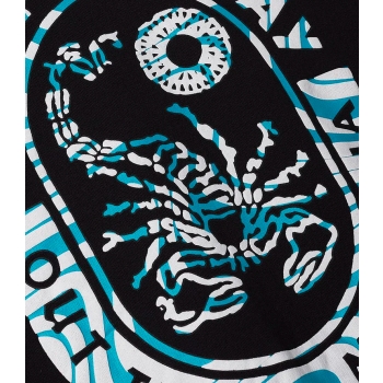 SCORPION BAY FLOATING LOGO ZIP-UP HOODIE BLACK