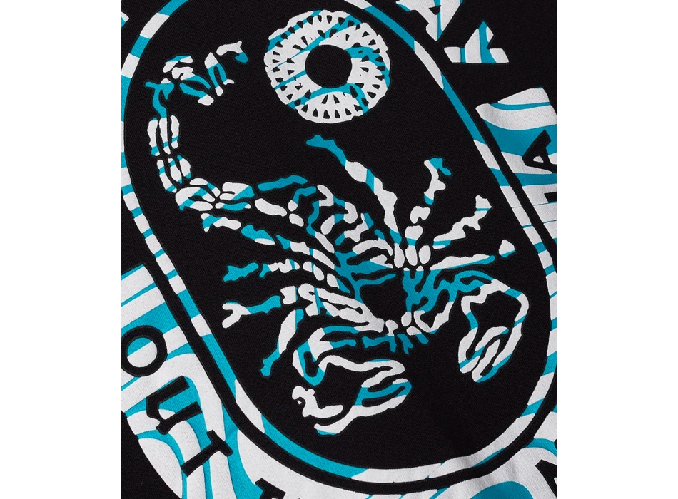 SCORPION BAY FLOATING LOGO ZIP-UP HOODIE BLACK