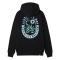 SCORPION BAY FLOATING LOGO ZIP-UP HOODIE BLACK
