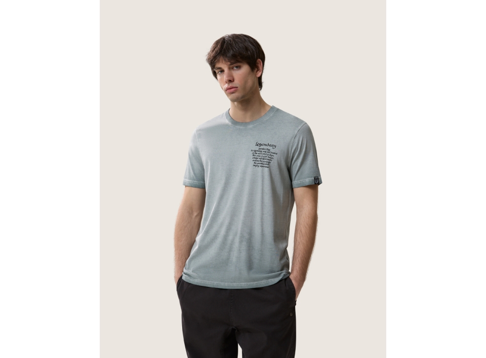 SCORPION BAY HOTEL MAP T-SHIRT GUNMETAL