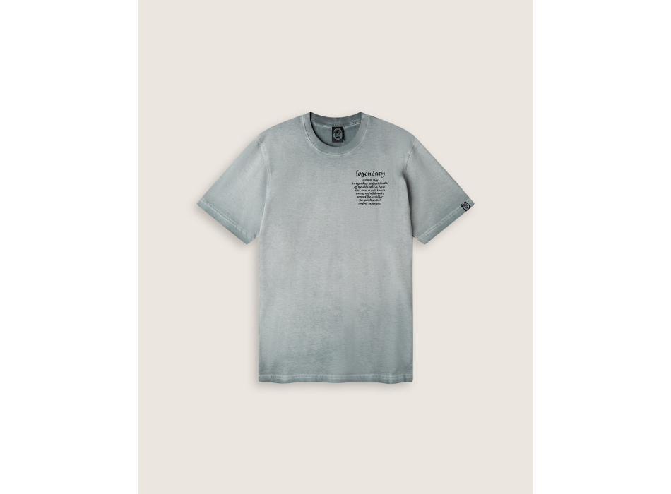 SCORPION BAY HOTEL MAP T-SHIRT GUNMETAL