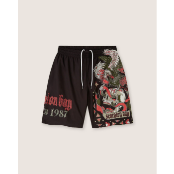 SCORPION BAY JAM SHORT BOARDSHORT HASTA 1987 BLACK