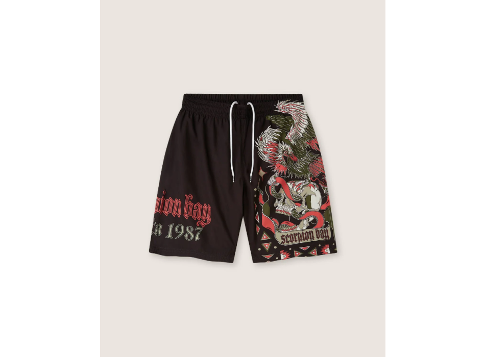 SCORPION BAY JAM SHORT BOARDSHORT HASTA 1987 BLACK
