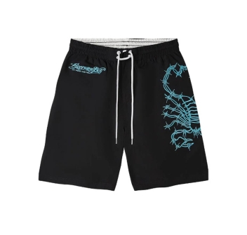 SCORPION BAY JAM SHORT BOARDSHORT NYLON AZTEC SYMBOLS BLACK/WAVE
