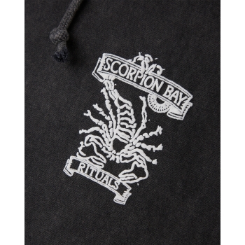 SCORPION BAY TRIBAL HOODED SLEVELESS T-SHIRT BLACK