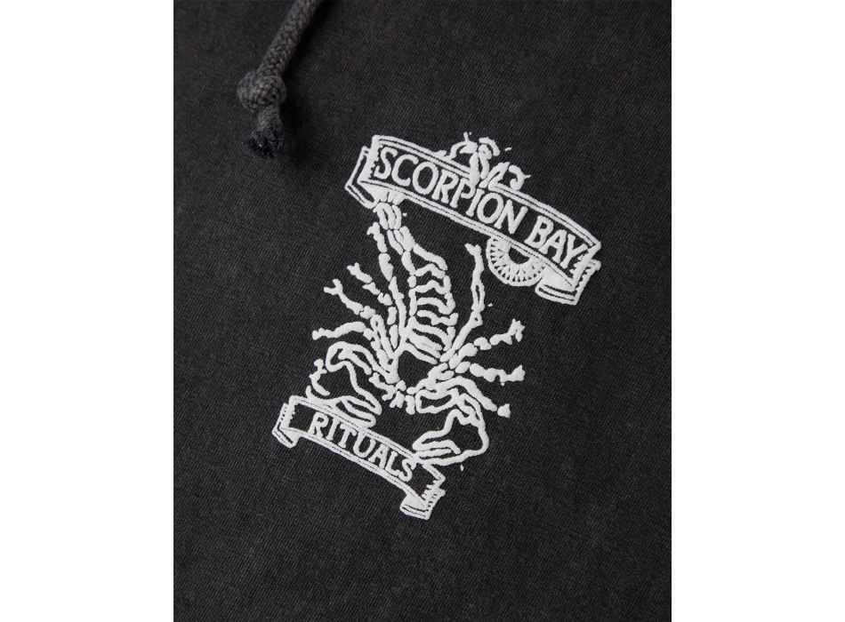 SCORPION BAY TRIBAL HOODED SLEVELESS T-SHIRT BLACK