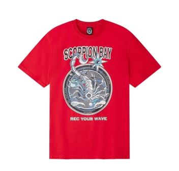 SCORPION BAY WATCH OUT T-SHIRT RED