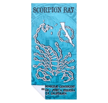 SCORPION BAY BEACH TOWEL CHAINS BLUE AVIO