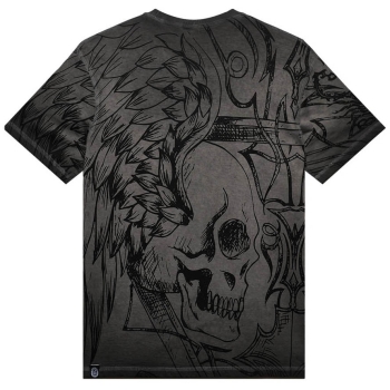 SCORPION JERSEY FUEL DOUBLE FACE T-SHIRT CHARCOAL