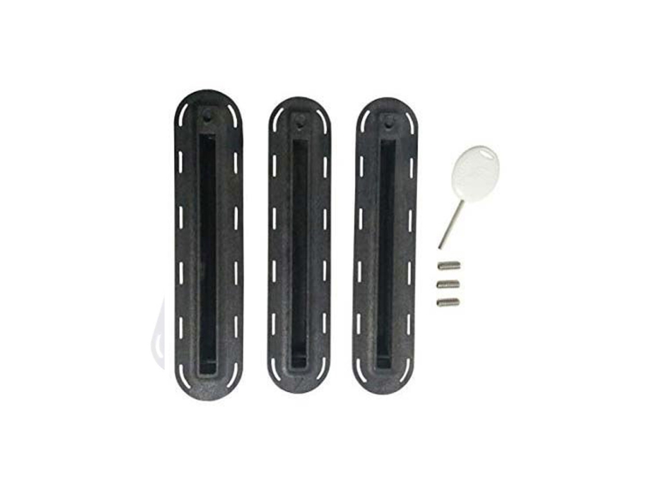 THRUSTER SET FIN FUTURES BOX BLACK