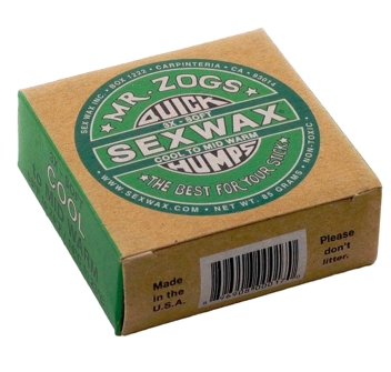SEX WAX QUICK HUMPS 3X SOFT COOL TO MID WARM 58°F-74°F