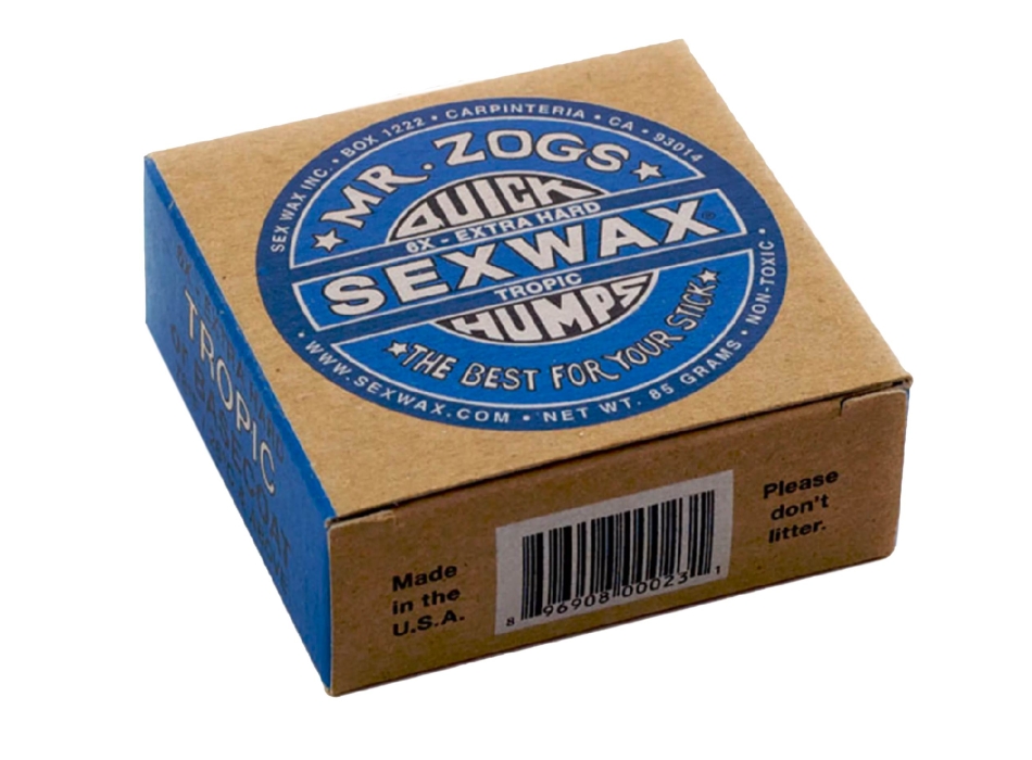 SEX WAX QUICK HUMPS 6X EXTRA HARD TROPICAL BLU LABEL 78°F