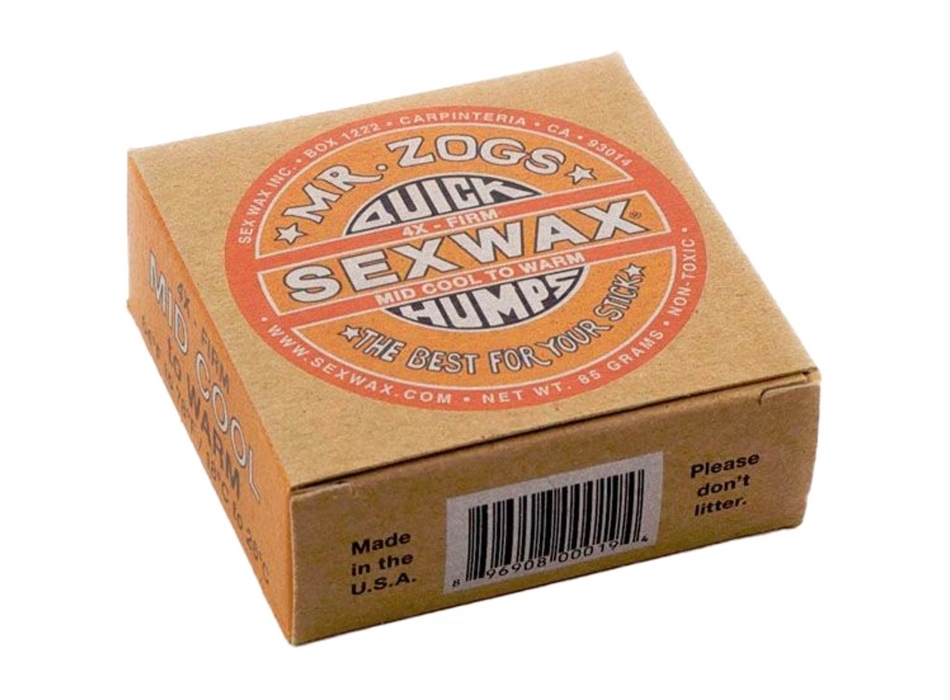 SEX WAX QUICK HUMPS 4X MID COOL TO WARM ORANGE 64-78°F