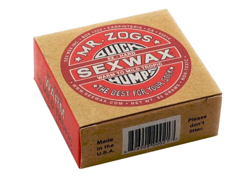 SEX WAX QUICK HUMPS 5X HARD WARM TO MILD TROPIC RED LABEL 70°F-84°F