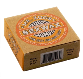 SEX WAX QUICK HUMPS 1X EXTREME SOFT X-COLD TO COLD YELLOW 58°F BELOW