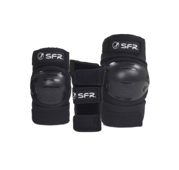 SFR RAMP TRIPLE PAD SET YOUTH BLACK