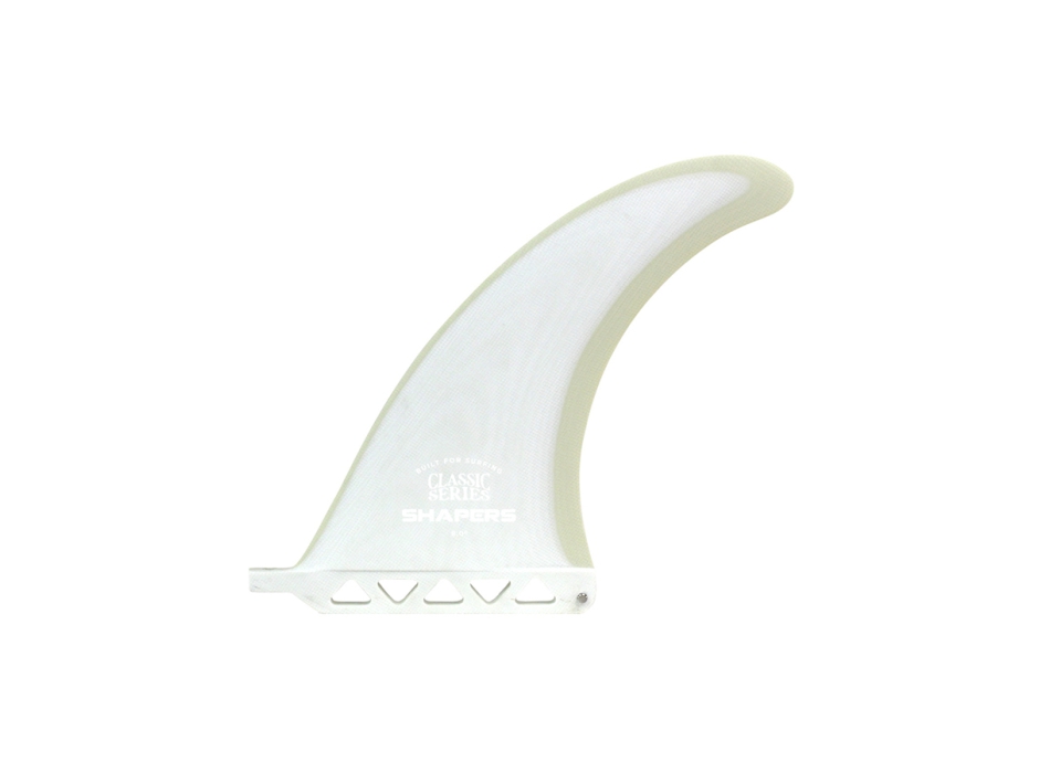 SHAPERS LONGBOARD CLASSIC FIN 8'0" WHITE NUDE