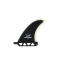 SHAPERS LONGBOARD FINS RAGE 5.25" BLACK CLEAR