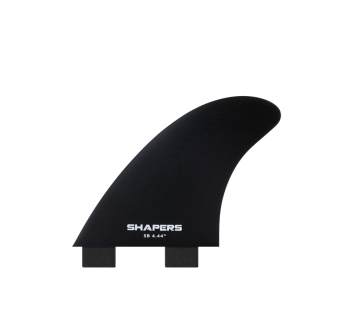 SHAPERS LONGBOARD FINS SIDE BITES DUAL 4.44" BLACK