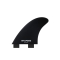 SHAPERS LONGBOARD FINS SIDE BITES DUAL TAB 4.44" BLACK