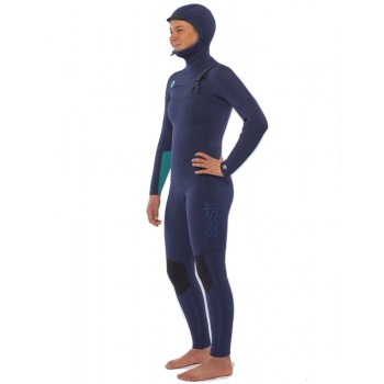 SISSTREVOLUTION  5/4 HOODED CHEST FULL WETSUIT STRONG BLUE