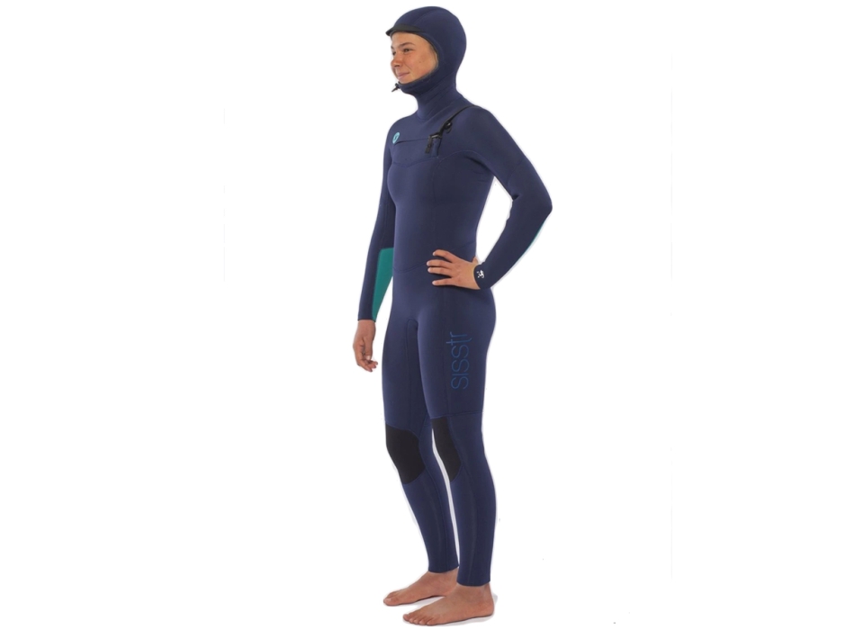 SISSTREVOLUTION  5/4 HOODED CHEST FULL WETSUIT STRONG BLUE