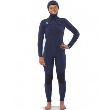 SISSTREVOLUTION  5/4 HOODED CHEST FULL WETSUIT STRONG BLUE