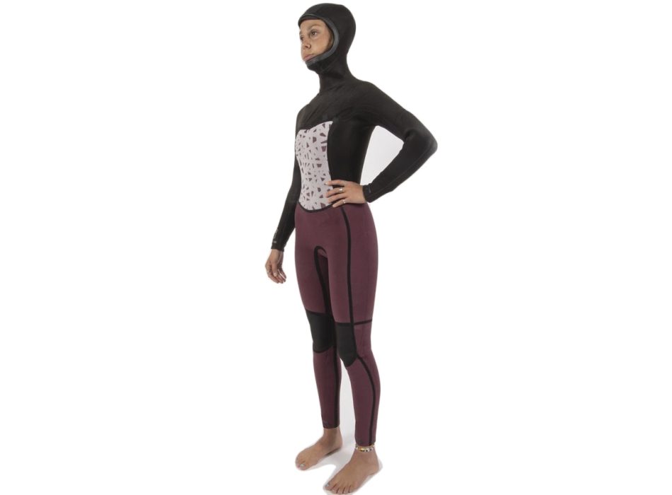 SISSTREVOLUTION SEVEN SEAS 5/4 HOODED CHEST FULL WETSUIT BLACK