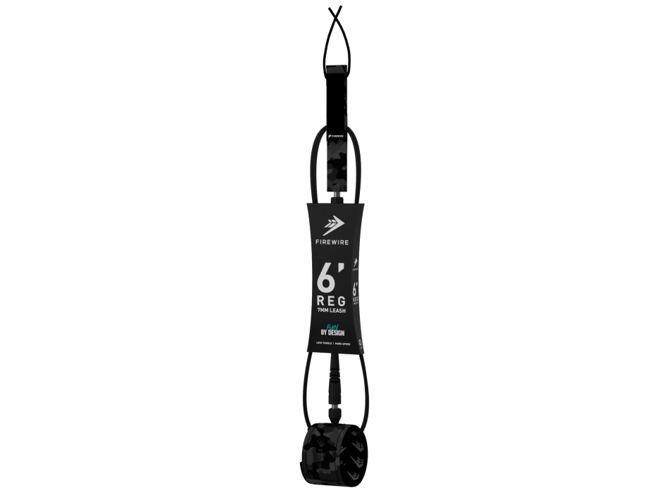 SLATER DESIGNS 6' LEASH ALL DAY 7MM REGULAR BLACK CAMO