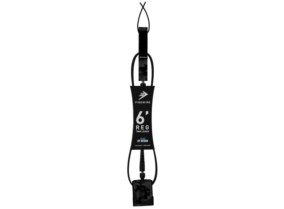 SLATER DESIGNS 6' LEASH ALL DAY 7MM REGULAR BLACK CAMO