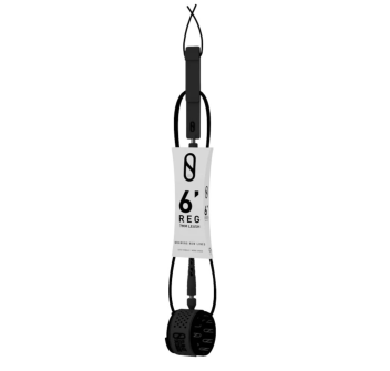 SLATER DESIGNS 6' LEASH REGULAR 7MM BLACK