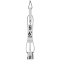 SLATER DESIGNS 6' LEASH REGULAR 7MM BLACK WHITE