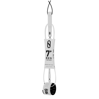 SLATER DESIGNS 7' LEASH REGULAR 7MM CLEAR
