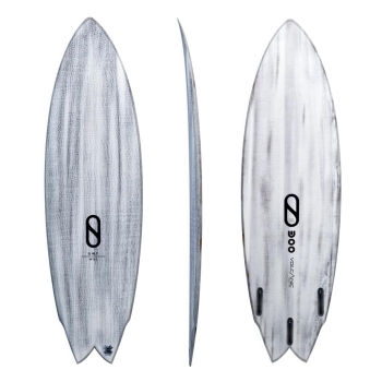 SLATER DESINGS GREAT WHITE TWIN I-BOLIC VOLCANIC FUTURES FINS